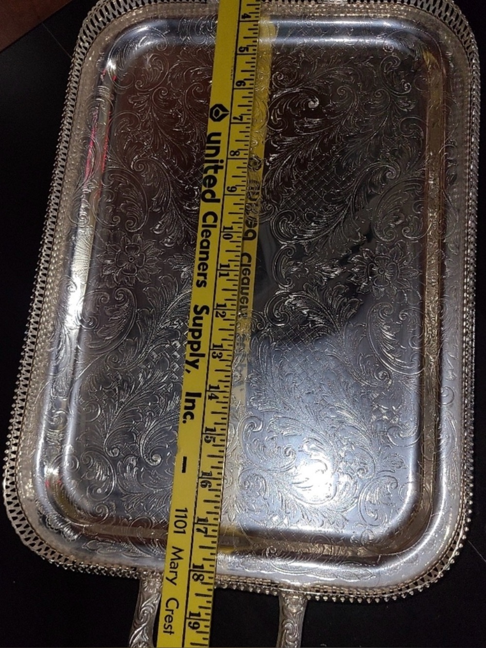 Silver plated  tray made in England - Picture 4 of 4